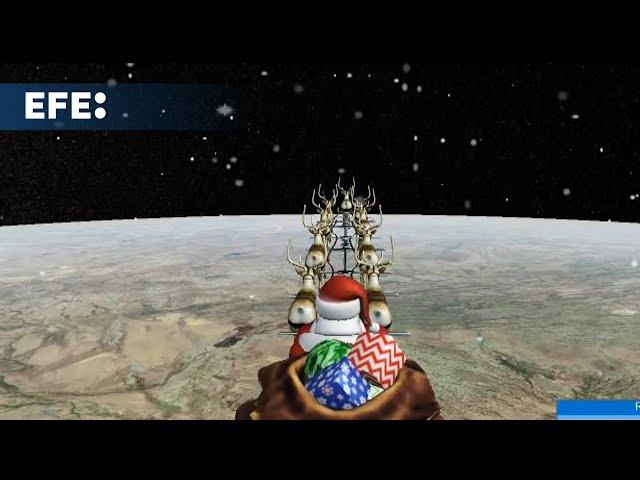 Santa en el radar: Norad sigue su ruta y asegura que los 'drones' son solo renos voladores