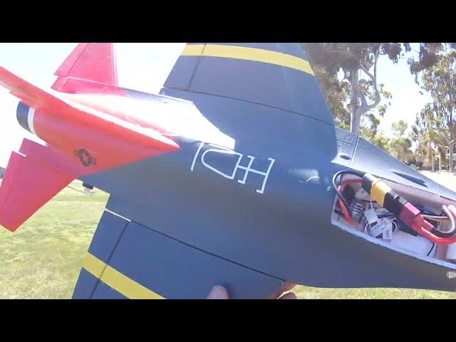50mm Speed Demon! Hobby King Red Tail F-16 flying at Baylands! #fast #speed #aviation #gold #go #now