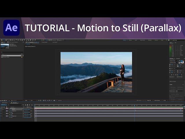 After Effects Tutorial - Add Motion to Still (Parallax)