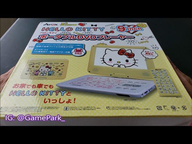 WOW! Hello Kitty Portable DVD Player UNBOXING! New from Japan! OG Xbox Preview Disc Playtest!