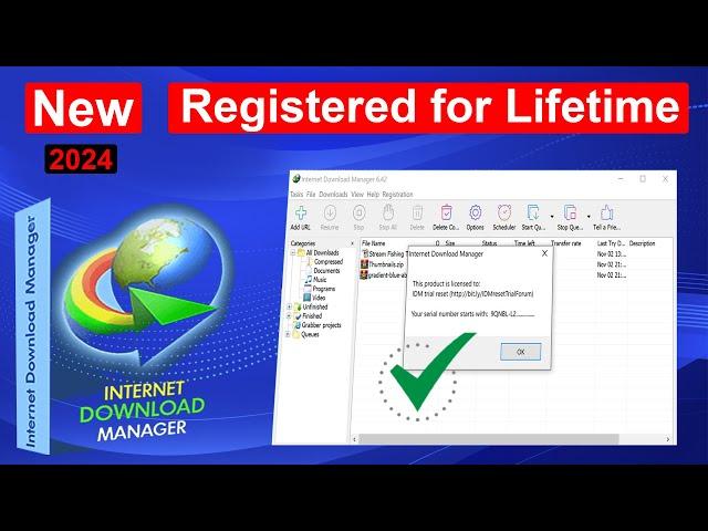 How to Register IDM Without Serial Key | IDM free registration for lifetime | IDM trail reset 2024