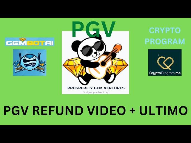 PGV LAST REFUND VIDEO + ULTIMO CARD UPDATE