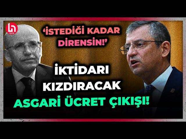 Özgür Özel'den Erdoğan ve Şimşek'i kızdıracak şok asgari ücret çıkışı!