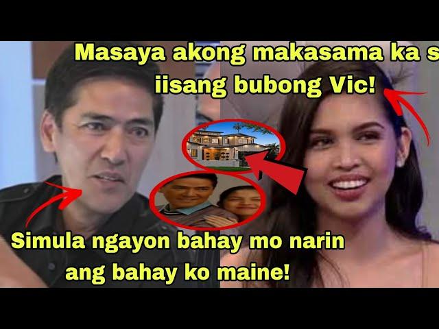 VIC sotto pinaTIRA na sa kanilang BAHAY si MAINE mendoza.