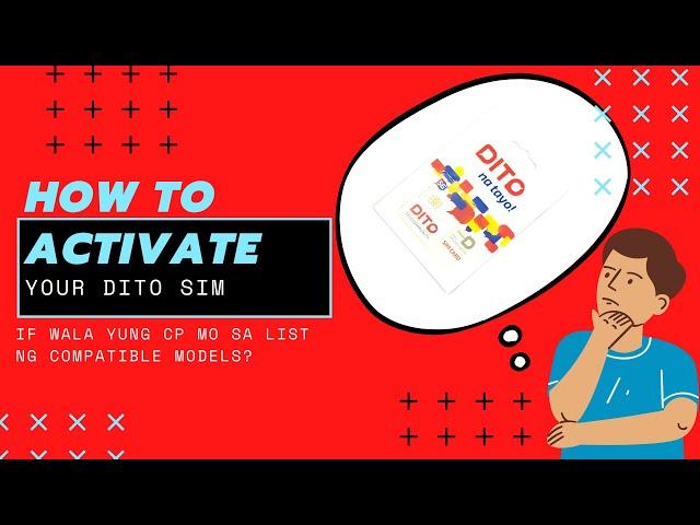 How to activate DITO sim for non compatible phones (PWEDE NA SA LAHAT NG PHONES)