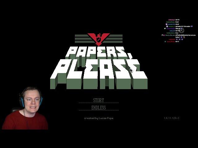 Insym Plays Papers Please (Ezic Run) - Livestream from 17/2/2024