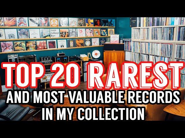 Top 20 RAREST & Most Valuable Vinyl Records in my Collection According to Discogs