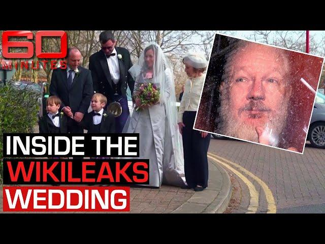 Behind the scenes of Julian Assange's maximum-security wedding | 60 Minutes Australia