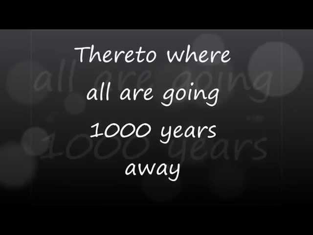 Andi Deris - 1000 Years Away (Lyrics)