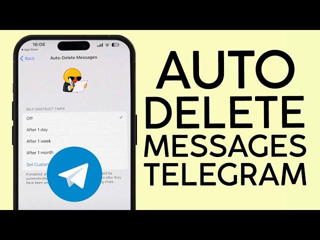 How to Auto Delete Messages on Telegram Messenger | Disappearing Message on Telegram (2023)