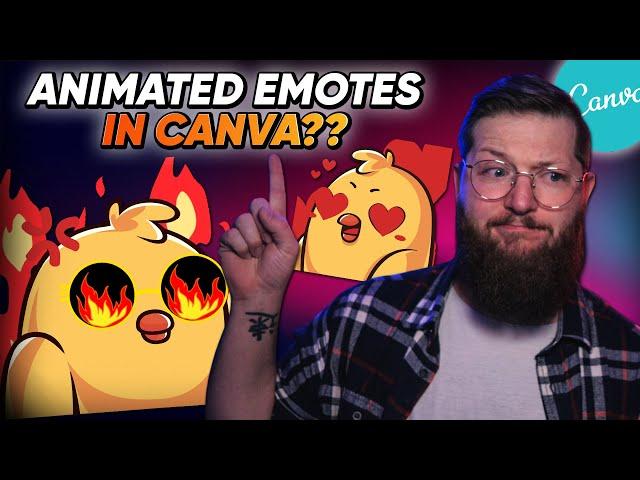 Make FREE animated emotes for Twitch! | [Canva Tutorial + Secret Hack]