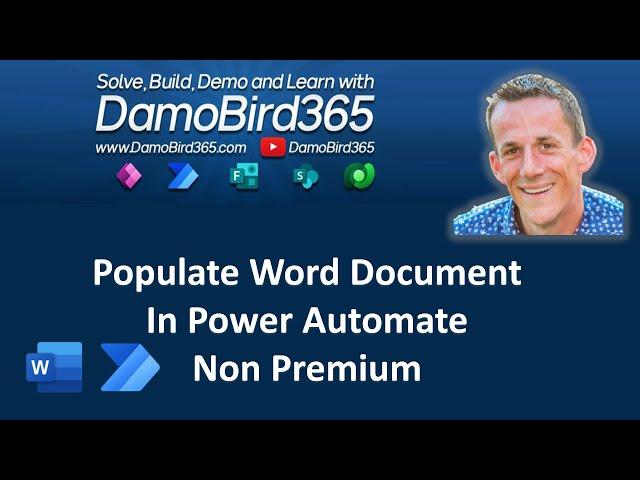 Populate a Word Document without Premium Actions via Power Automate (Method 2)