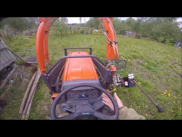 Kubota GL-200 on virgin soil. (Japanese mini tractor)