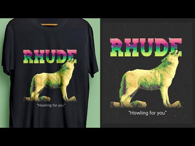 T-shirt Design Like RHUDE!! - Photoshop Tutorial