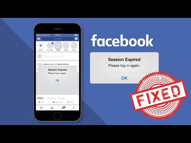 How to Fix session expired on Facebook