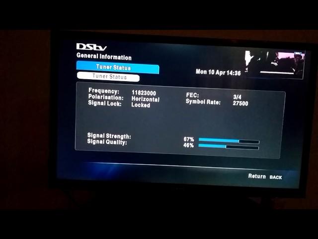 DSTV Satelite Dish Signal Troubleshooting