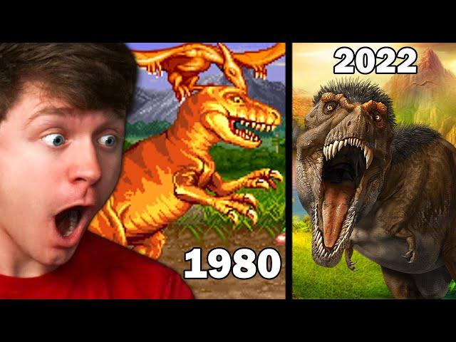 Reacting to the EVOLUTION of DINOSAUR GAMES!