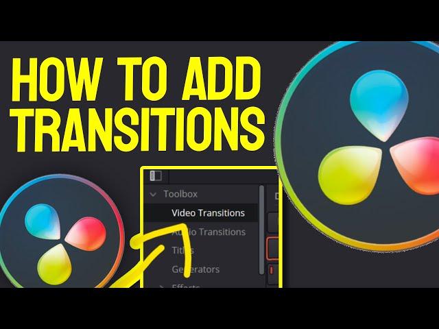 How to Add TRANSITIONS in Davinci Resolve 18 - Tutorial for Beginners