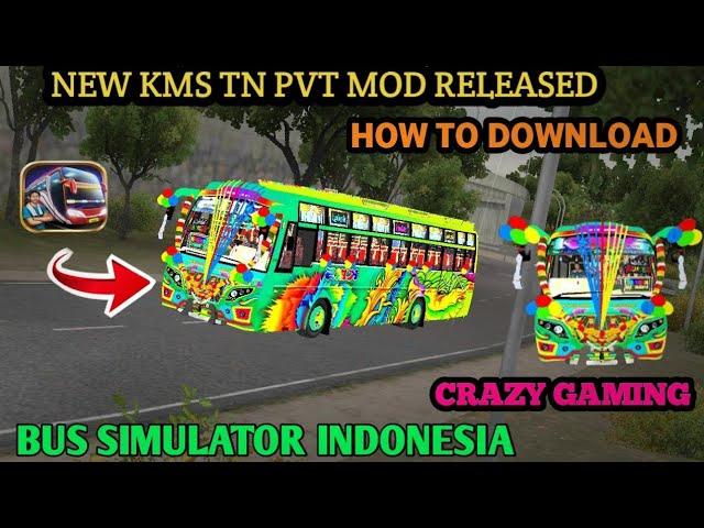  NEW KMS TN PVT BUS MOD RELEASED HOW TO DOWNLOAD AND INSTALL FOR #BUS SIMULATOR INDONESIA |TAMIL ⭐