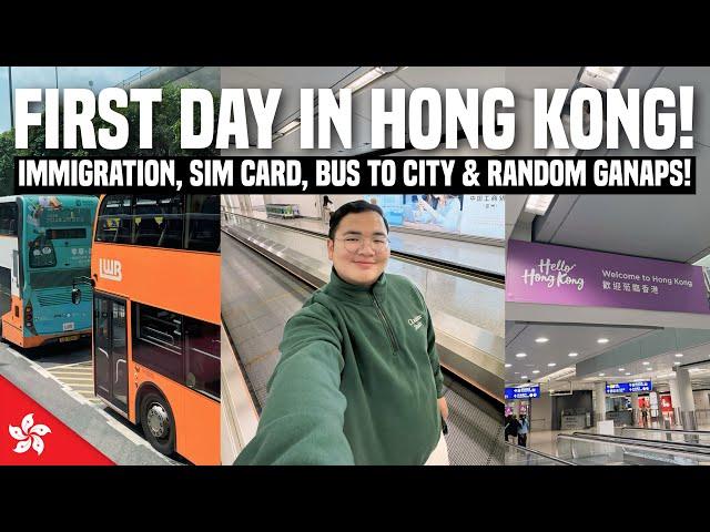 HONG KONG VLOG: Airport Arrival, Immigration, Sim Card, Bus To City & Random Ganaps | Ivan de Guzman