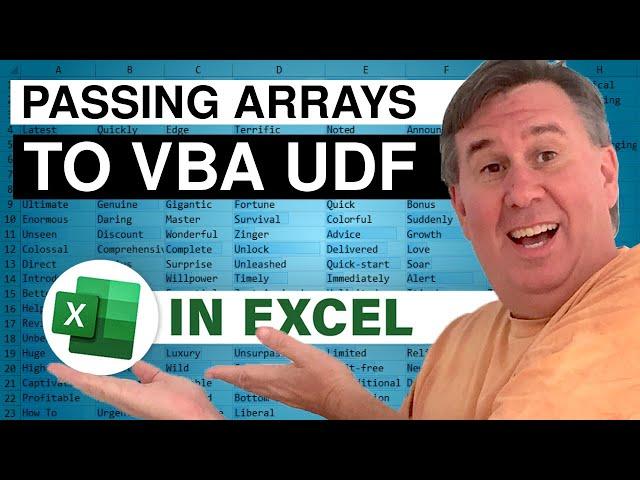 Excel Arrays As Arguments To Application WorksheetFunction in Excel VBA - Episode 2435