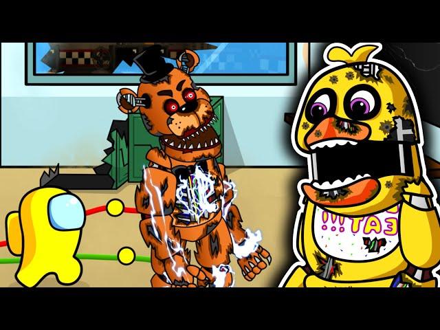 AMONG US vs. CHICA & FREDDY | FNAF| Toonz Funny Animation |어몽어스 VS 프레디 애니메이션