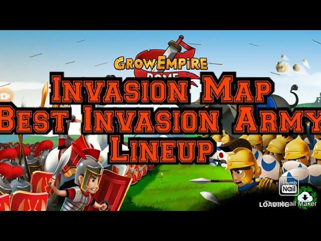 Grow Empire Rome Gameplay - best invasion army lineup for invasion map