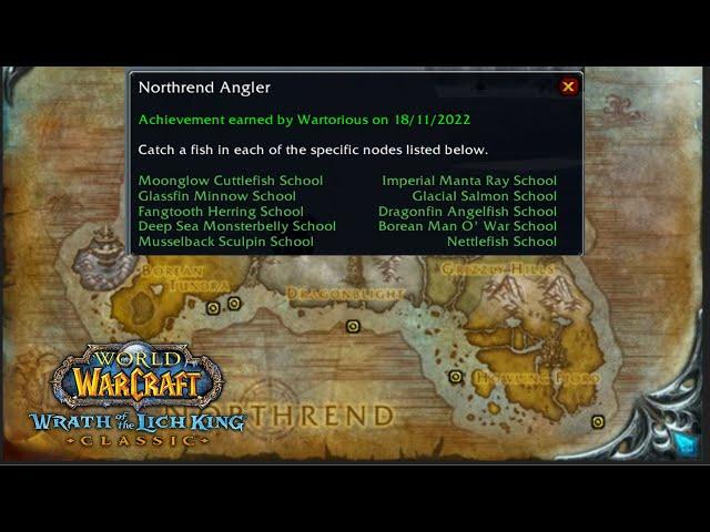 [Northrend Angler] - Deep Sea Monsterbelly School Moonglow Cuttlefish School for WoW Wrath Fishing