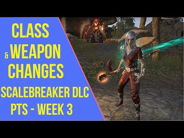 Scalebreaker Class Changes & Weapon Changes - ESO Scalebreaker PTS Week 3