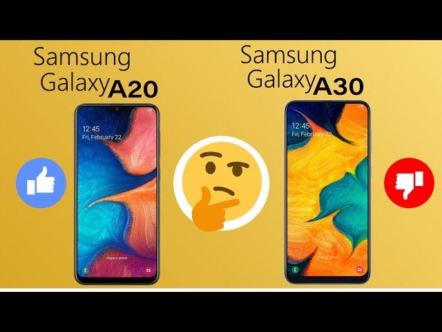 Smartphone comparison/// samsung galaxy a20 vs samsung galaxy a30///