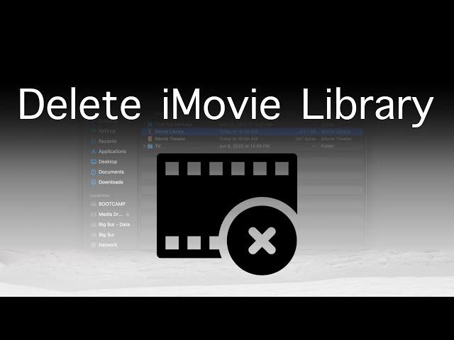 How To Delete Your iMovie Library on a Mac