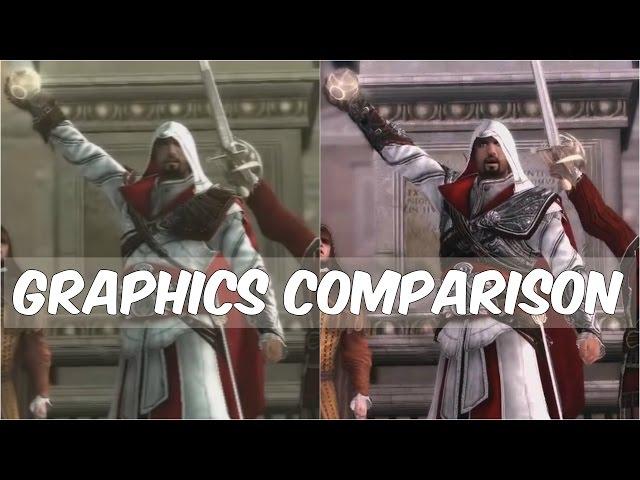 Assassin's Creed The Ezio Collection (Remastered) vs Old games - Graphics Comparison