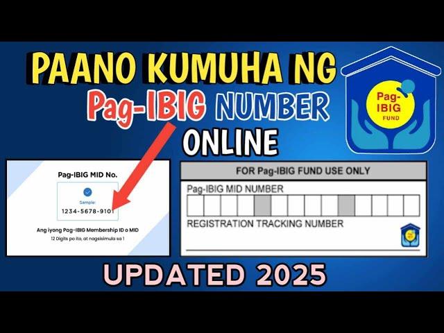 PAANO KUMUHA NG PAG IBIG NUMBER ONLINE 2025 | PAG IBIG ONLINE REGISTRATION | CREATE PAG IBIG NUMBER