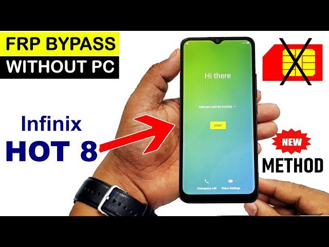 Infinix HOT 8 (X650C) FRP LOCK/GOOGLE ACCOUNT BYPASS (Without PC) New Method 