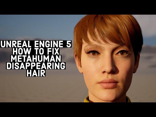 how to fix metahuman hair disappearing in Unreal Engine 5