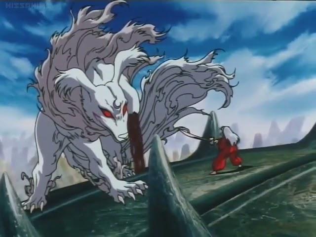 Inuyasha defeats Sesshomaru