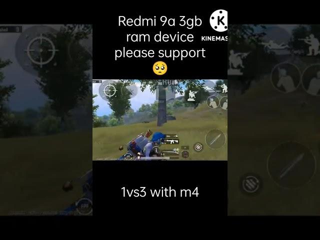 1vs3 with Redmi 9a 3gb ram device #bgmi #lowenddevice #3gbram #dynamogaming #jonathan #pubgmobile