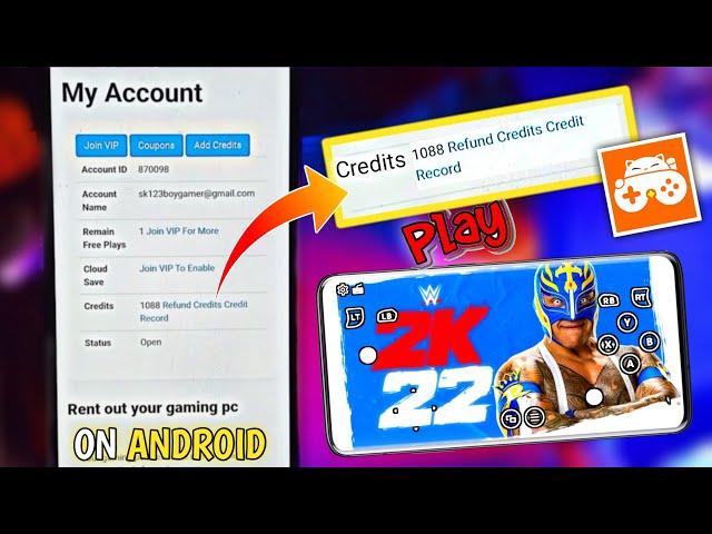 I Bought 1000 Credits In Game CC Emulator To Play WWE 2K22 ON ANDROID 