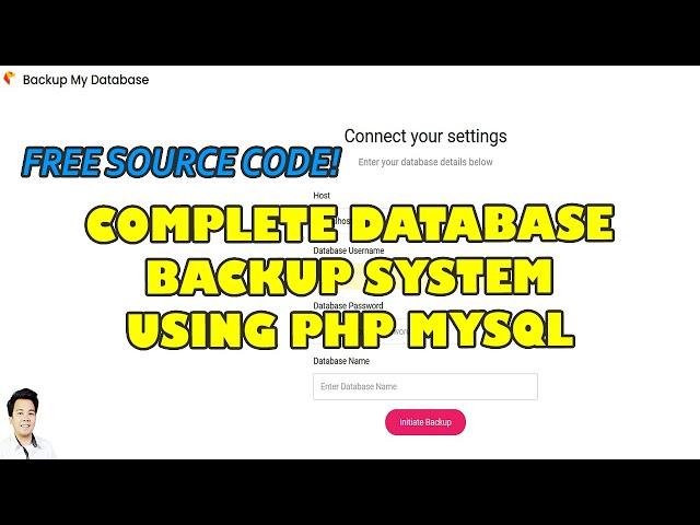 Database Backup System using PHP and MySQL  | Free Source Code Download