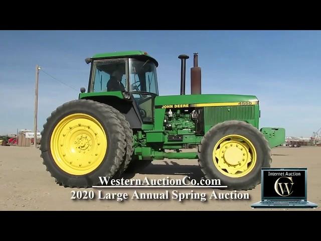 326B John Deere 4555 - 155HP MFWD Tractor - Sevoya Farms - Robert Gray Estate