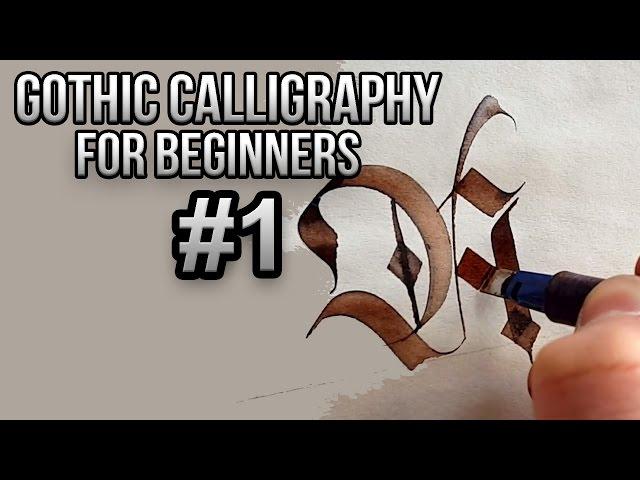 Gothic calligraphy for beginners #1(A,B,C)