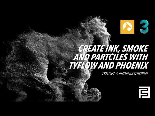 Creating Ink, smoke and particles | Tyflow & Phoenix Tutorial