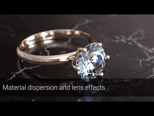 V-Ray Next for SketchUp – Material dispersion and lense effects