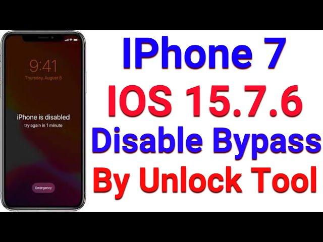 How to IPhone 7 Disabled Ios 15.7.6 ICloud Bypass With Sim Working | Al IPhone ICloud Bypass 5s To X