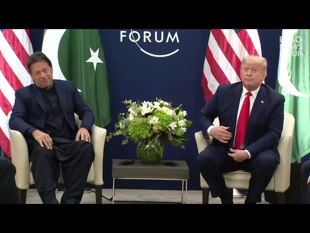 WATCH: Donald Trump talks with Pakistani Prime Minister Imran Khan at World Economic Forum in Davos