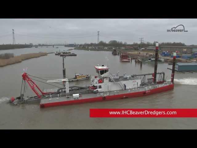 IHC Beaver 65 DDSP cutter suction dredger - footage from commissioning trails