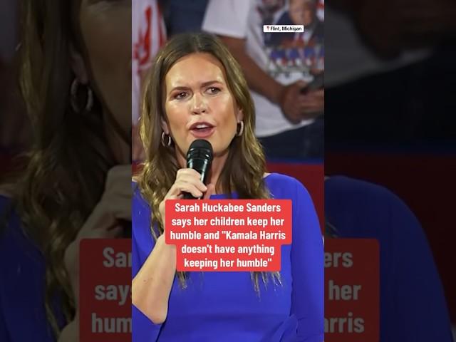 Sarah Huckabee Sanders criticizes Kamala Harris for not having biological children #shorts