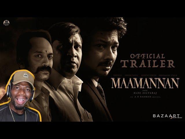 MAAMANNAN - Official Trailer REACTION | Udhayanidhi Stalin | A.R Rahman | Vadivelu | Mari Selvaraj