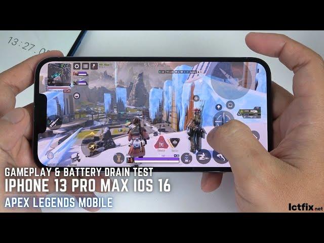 iPhone 13 Pro Max Apex Legends Mobile Gaming test | IOS 16