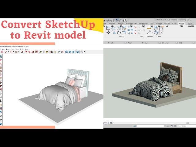 How to Convert SketchUp Model to Revit Model | Including Material Settings